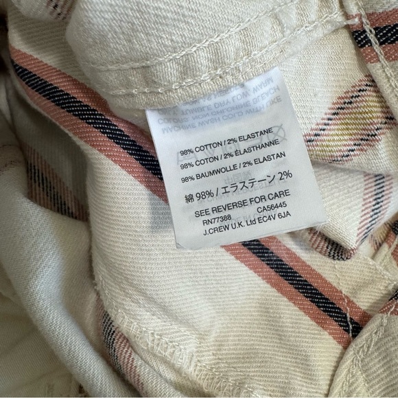 Madewell Emmett Wide Leg Crop Pants in Antique Coral Stripe - Picture 8 of 9